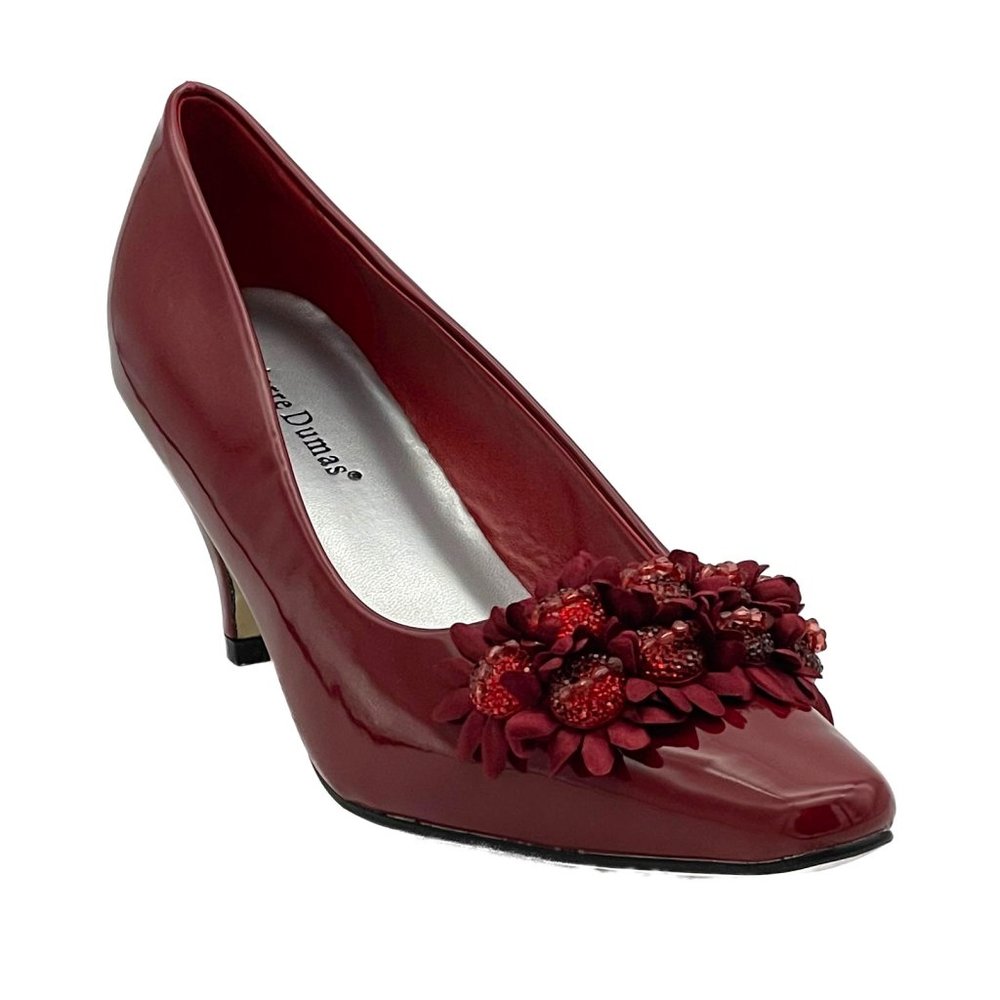 Pierre Dumas Renetti 30 Red Kitten Heels